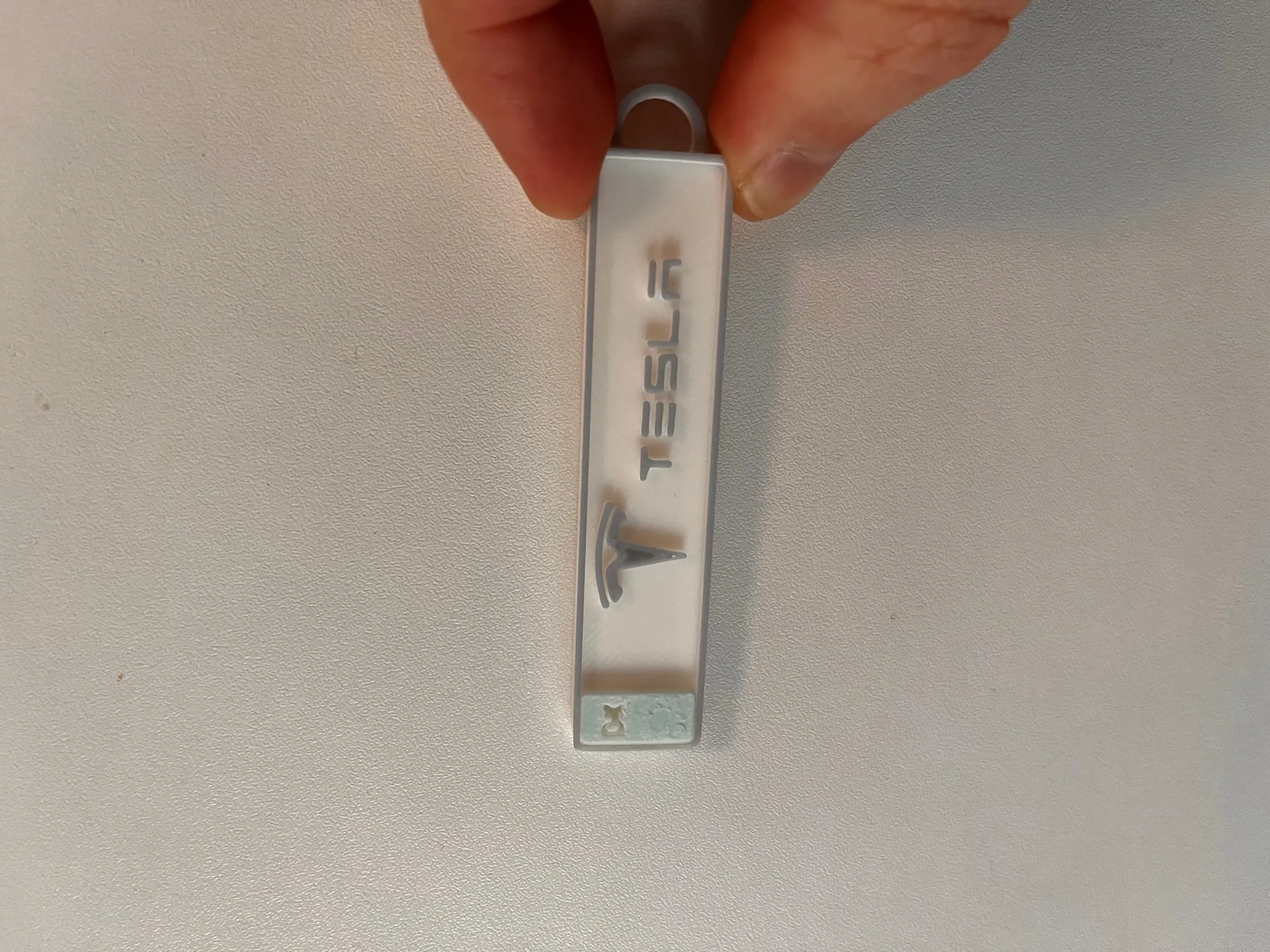 Móc chìa khóa biển số Tesla độc đáo