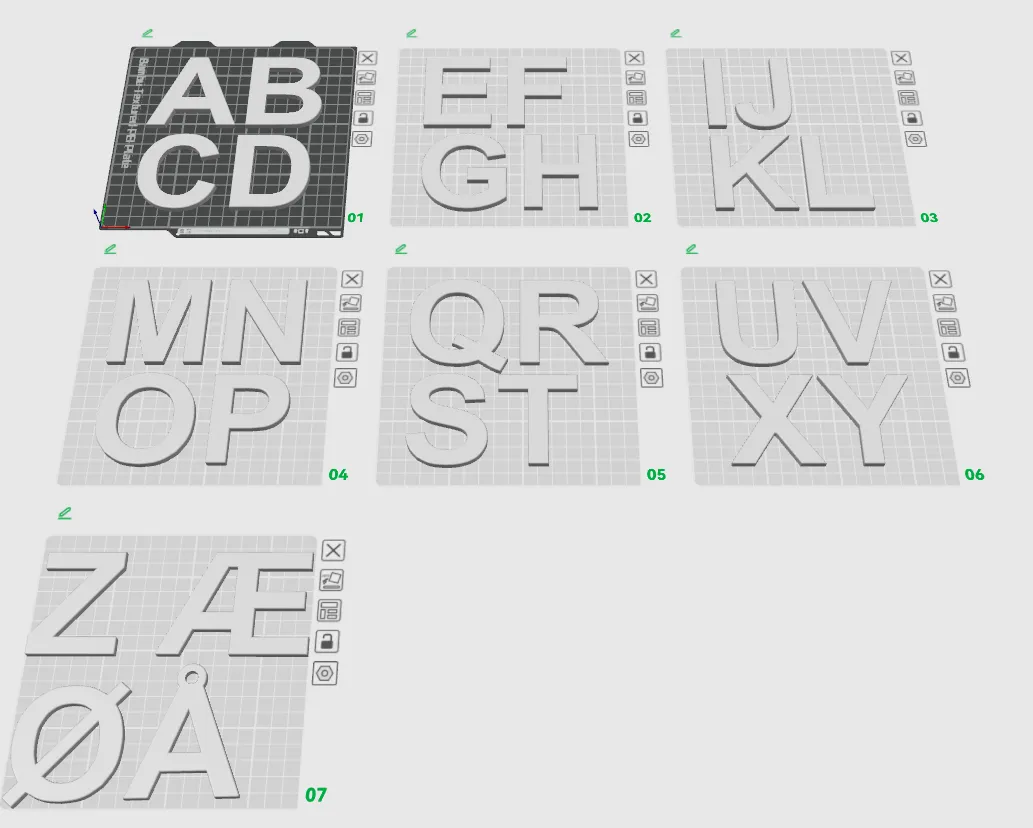 Tên chữ cái trang trí cho cửa và biển tên