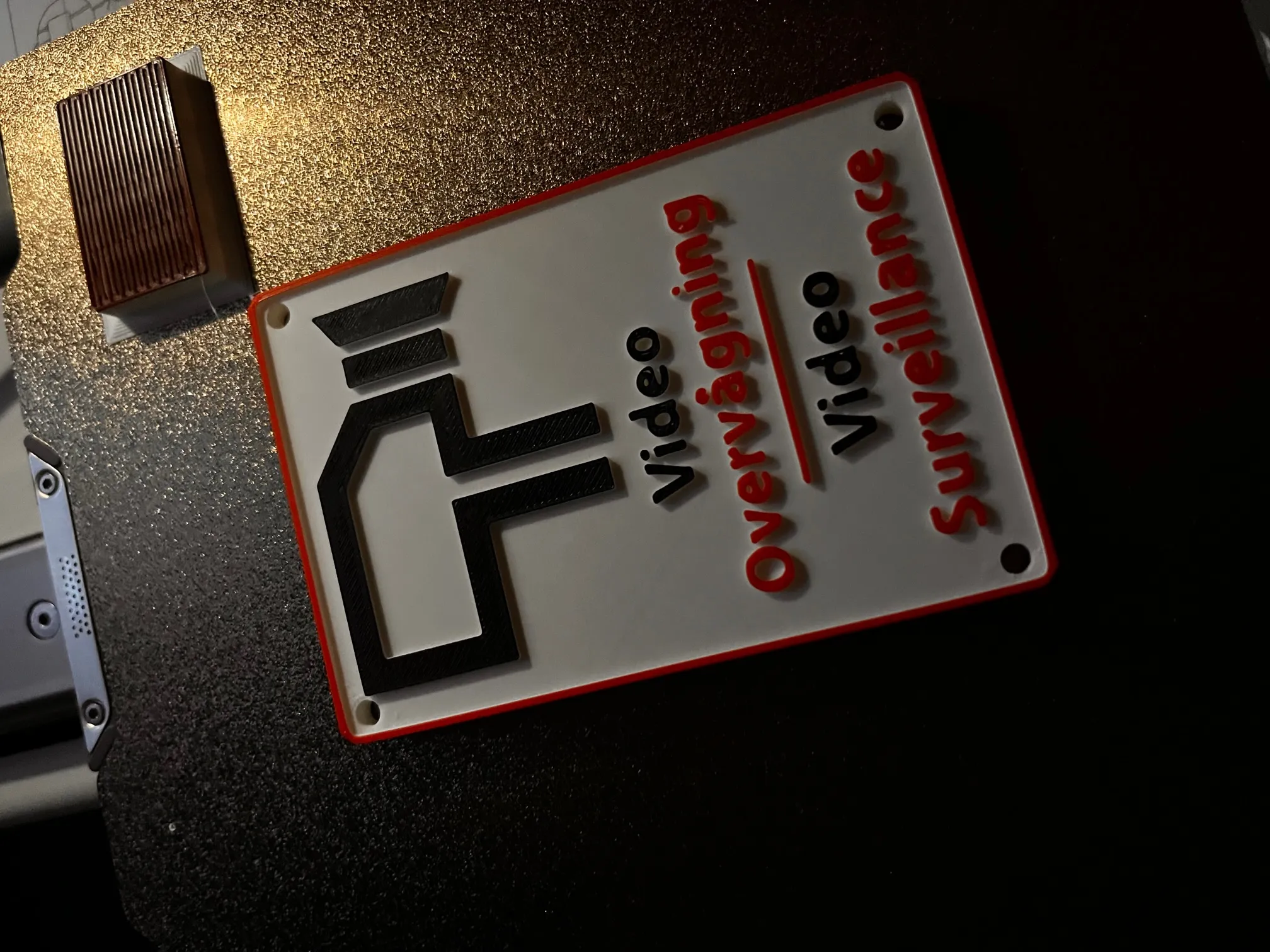 Biển báo giám sát video cho an ninh rõ ràng