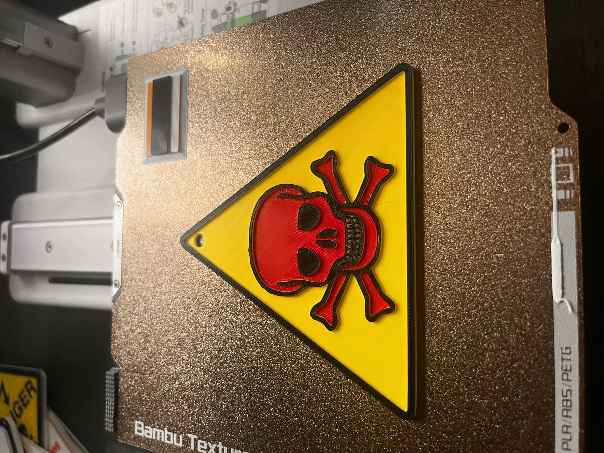 Biểu tượng cảnh báo nguy hiểm với đầu lâu