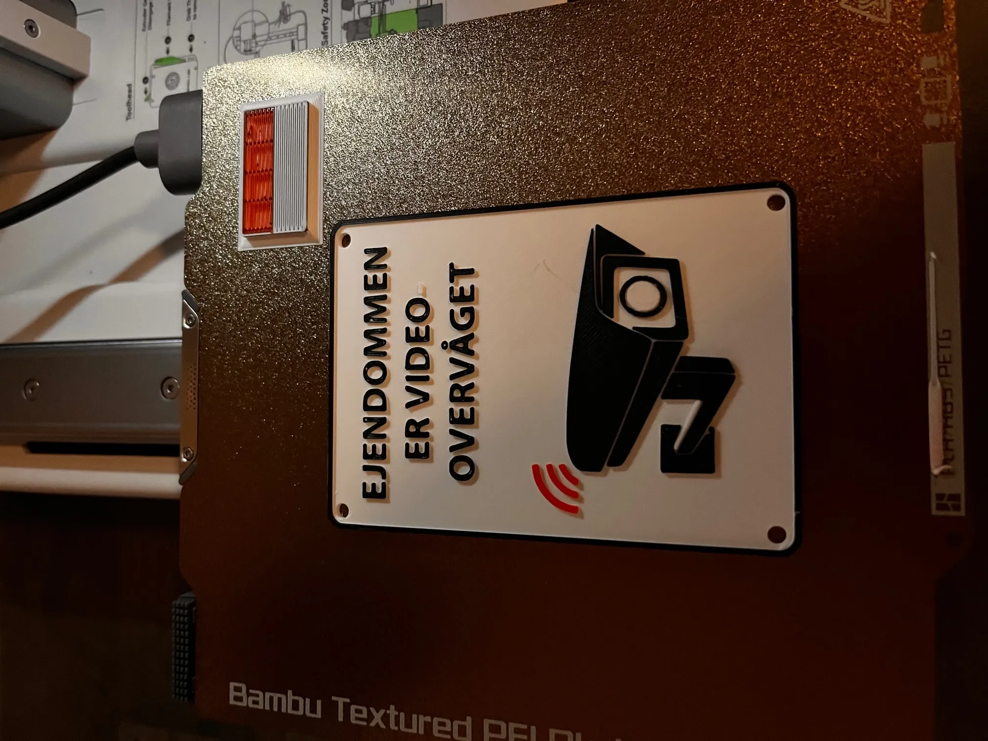 Biển báo giám sát video Danich