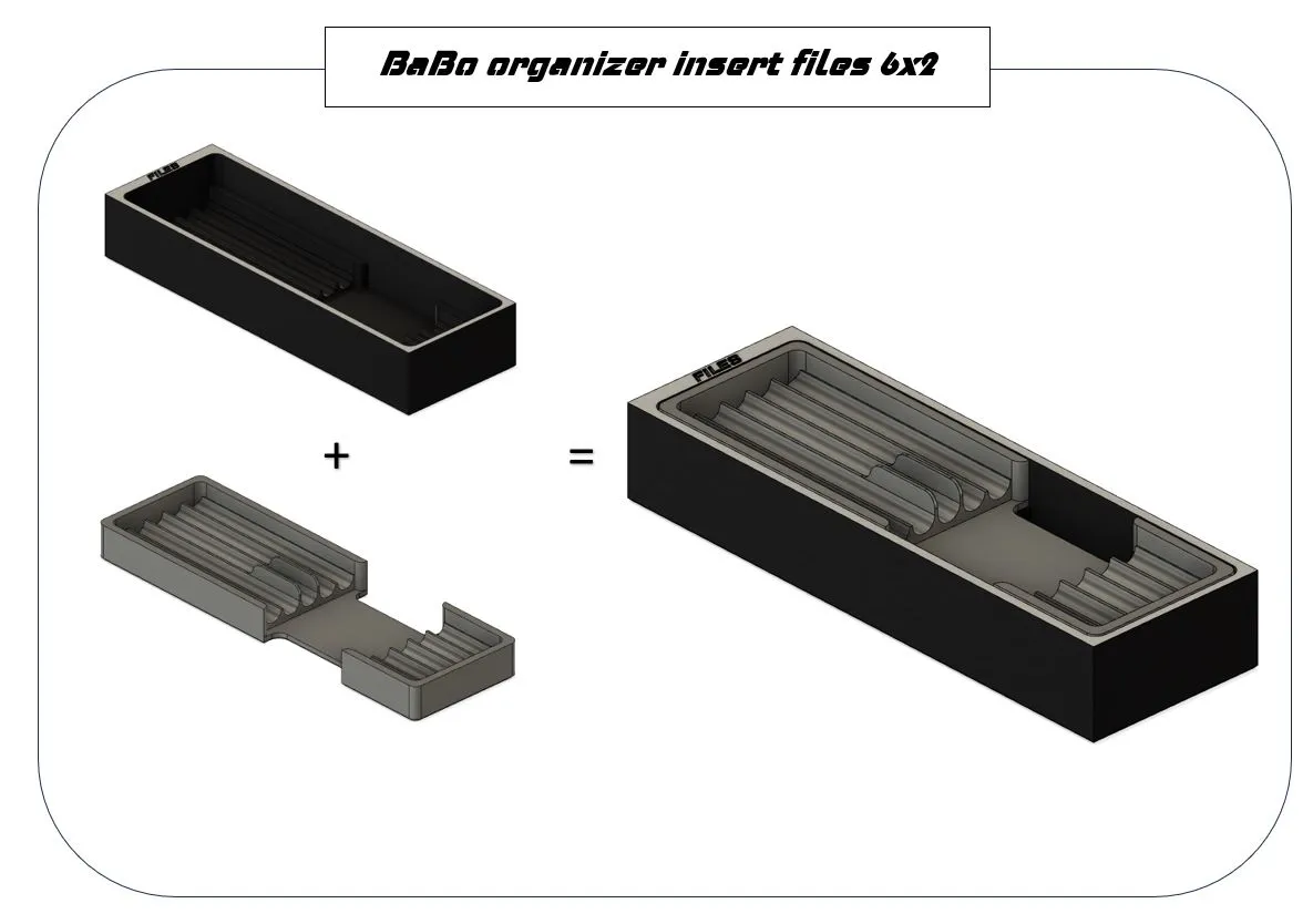 Giá đỡ tổ chức file kim cương BaBo 5x2 hoặc 6x2