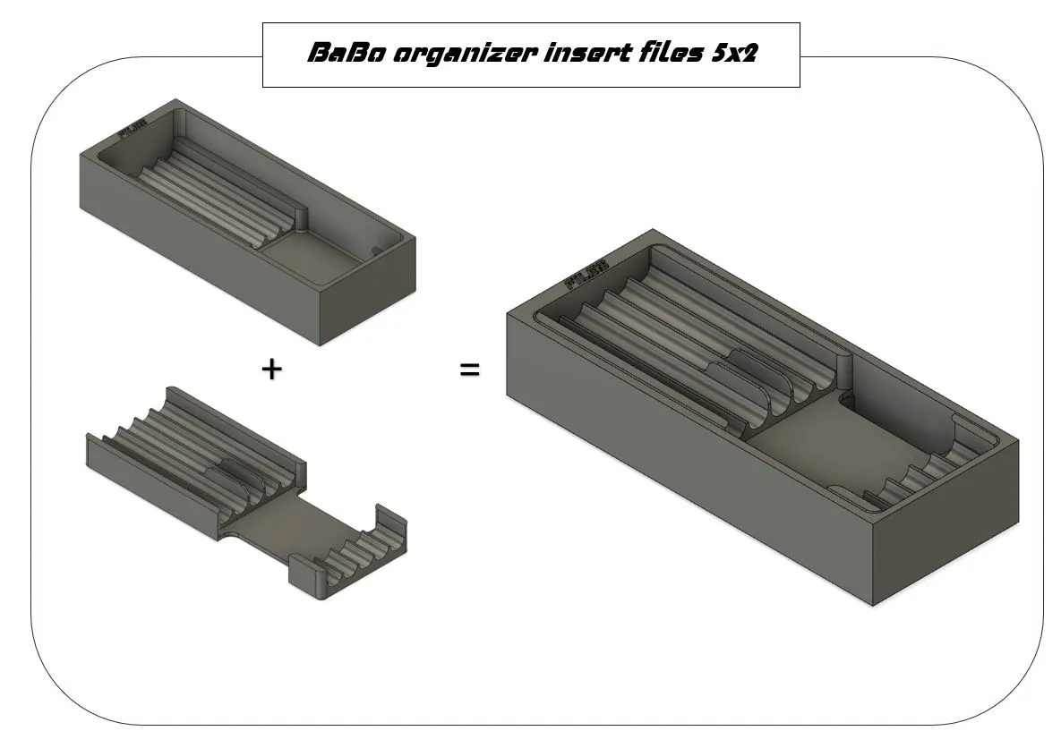 Giá đỡ tổ chức file kim cương BaBo 5x2 hoặc 6x2