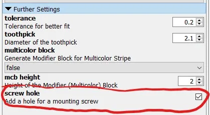 Dây kéo hoàn toàn tham số với lỗ gắn M3
