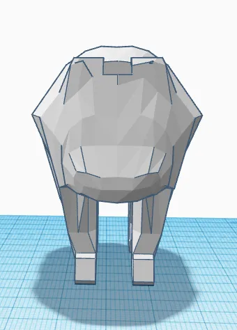 Gấu Bắc Cực Low Poly hình khối nghệ thuật