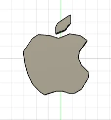 Biểu tượng táo Apple thiết kế đơn giản và hiện đại