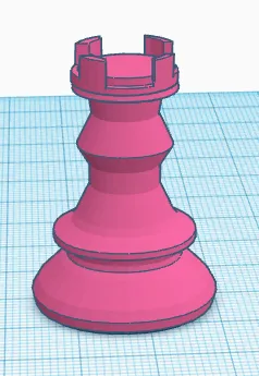 Mô hình quân cờ xe trong trò chơi cờ vua