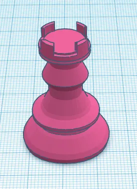 Mô hình quân cờ xe trong trò chơi cờ vua