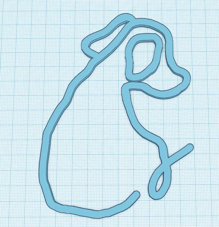 Đường nét chó tối giản cho dự án nghệ thuật