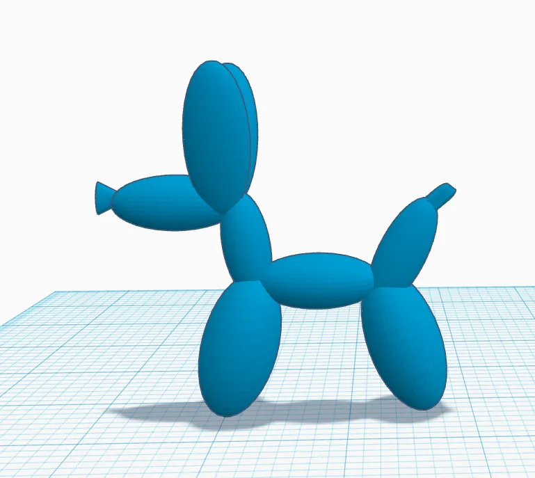 Chó bóng bay có thể đứng vững