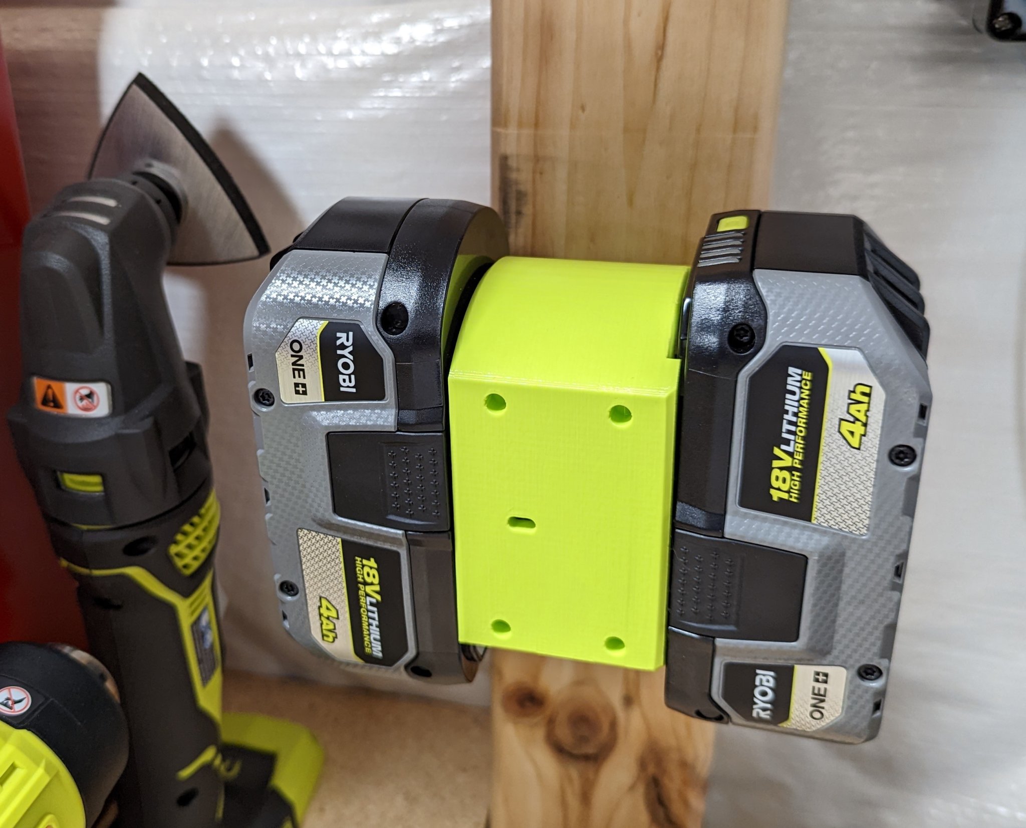 Giá đỡ pin đôi tương thích với Ryobi 18v