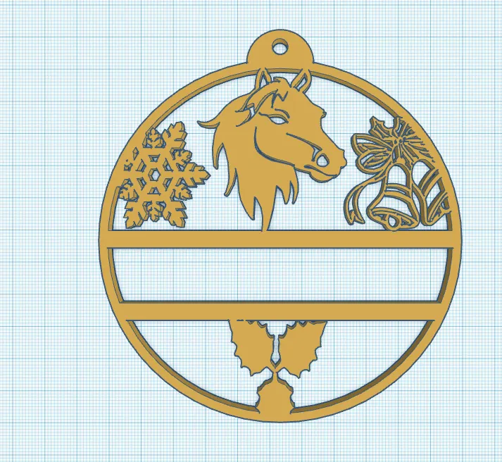 Trang trí cây thông Giáng sinh hình ngựa