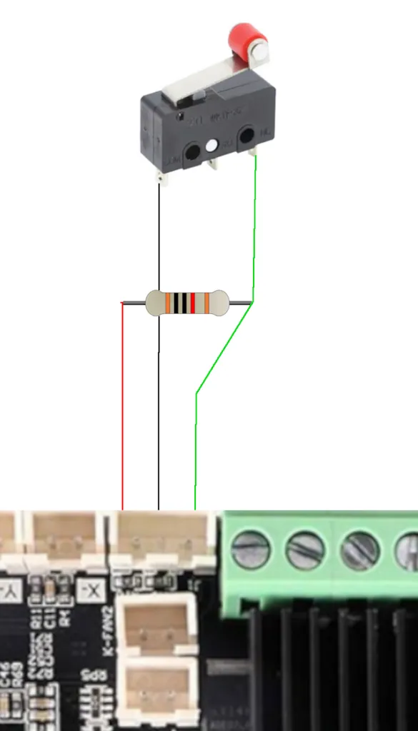 Cảm biến và hướng dẫn cuộn filament cho Ender 3 V2/Néo
