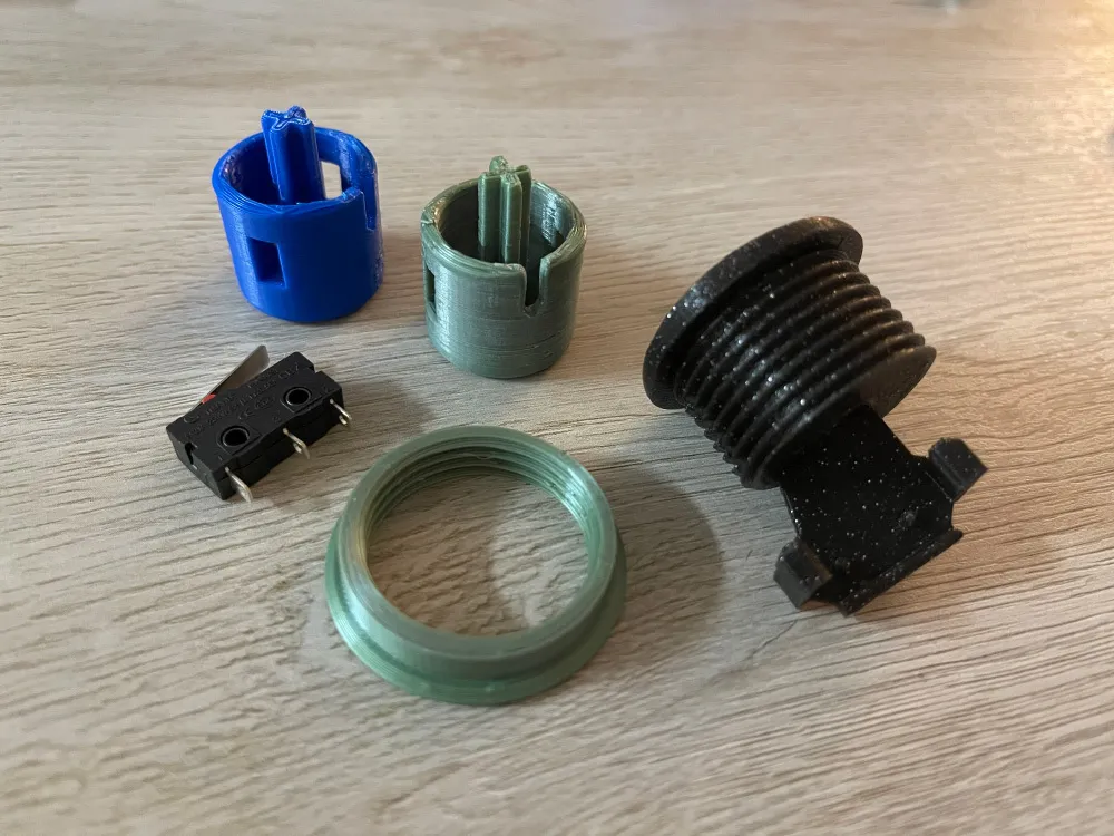 Nút Arcade Lõm Vặn Vào Tùy Chỉnh - Chắc Chắn Không Xoay Hay Tuột Ra