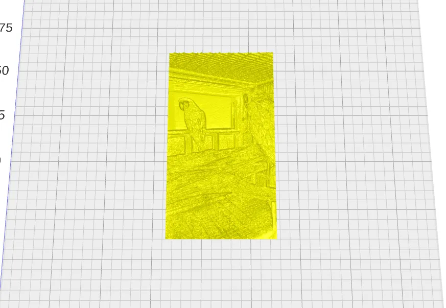 hình ảnh lithophane con vẹt