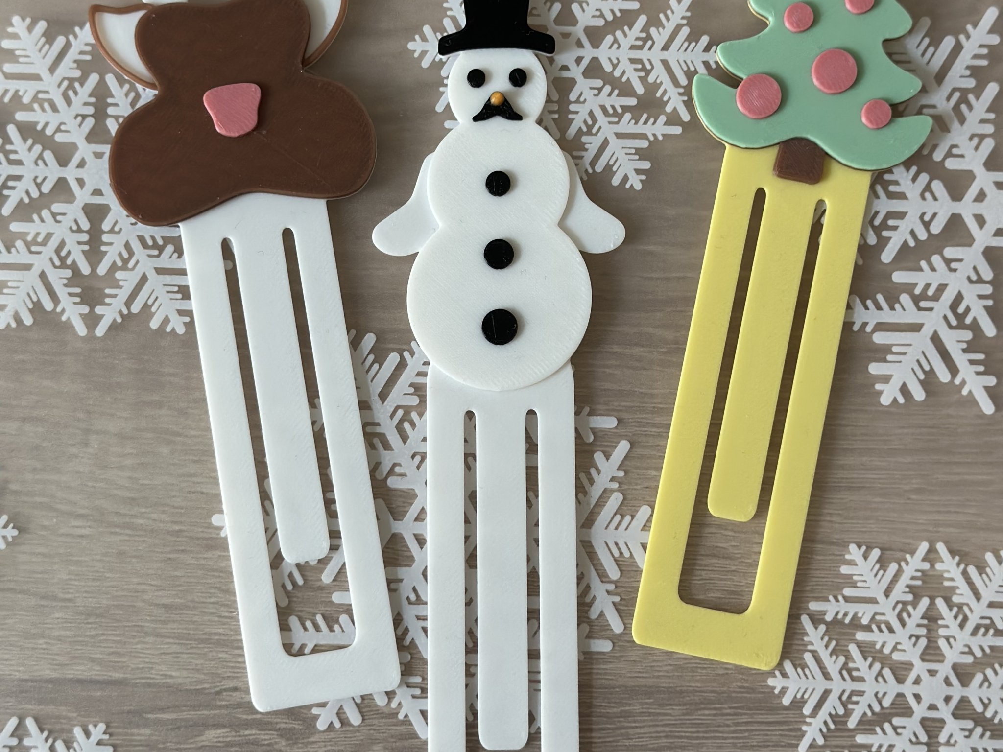 Tiêu đề Dấu trang Giáng sinh và Kẹp giấy Tóm tắt Dấu trang v