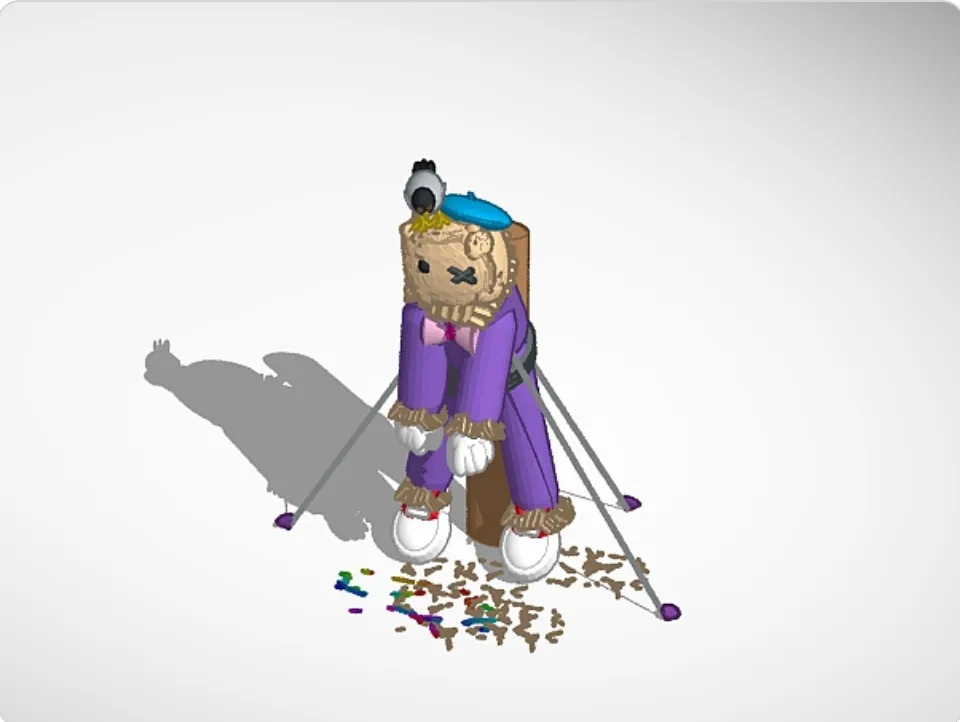 Mô hình Bù Nhìn Treo Cột - Trang Trí Kệ Sách