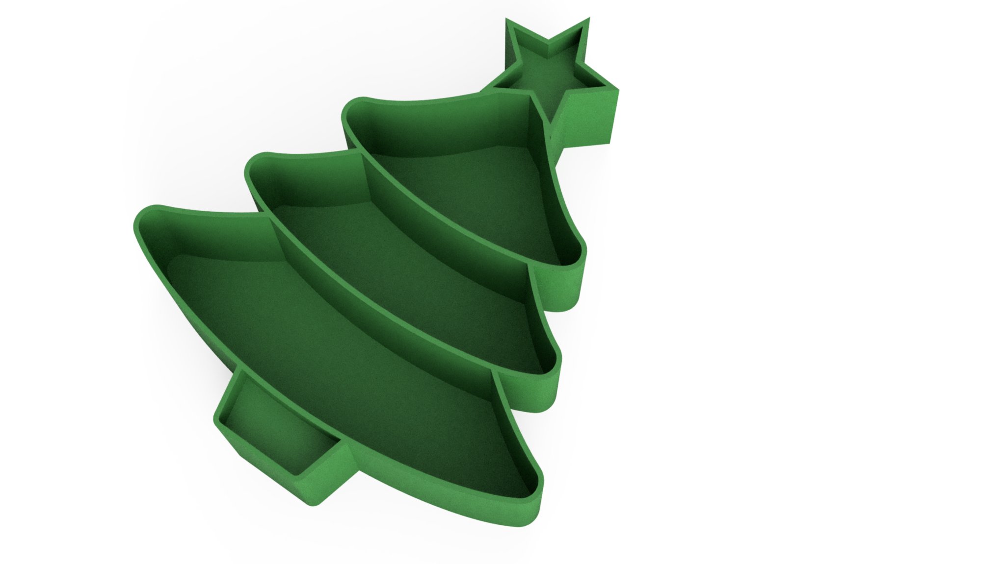 Christmas sweets bowl in the shape of a tree