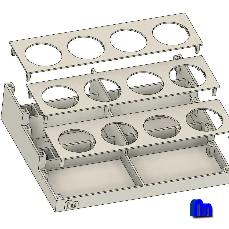 Tiêu đề Support flacons peinture Tóm tắt Un petit support pour ranger