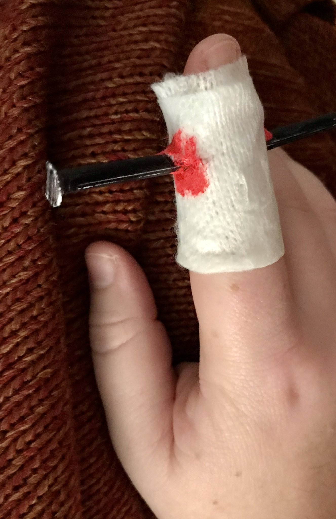 Halloween Nail Accident