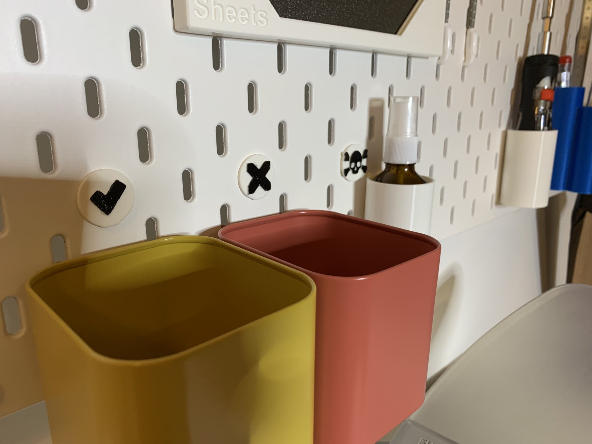 IKEA SKADIS Pegboard Info Icons