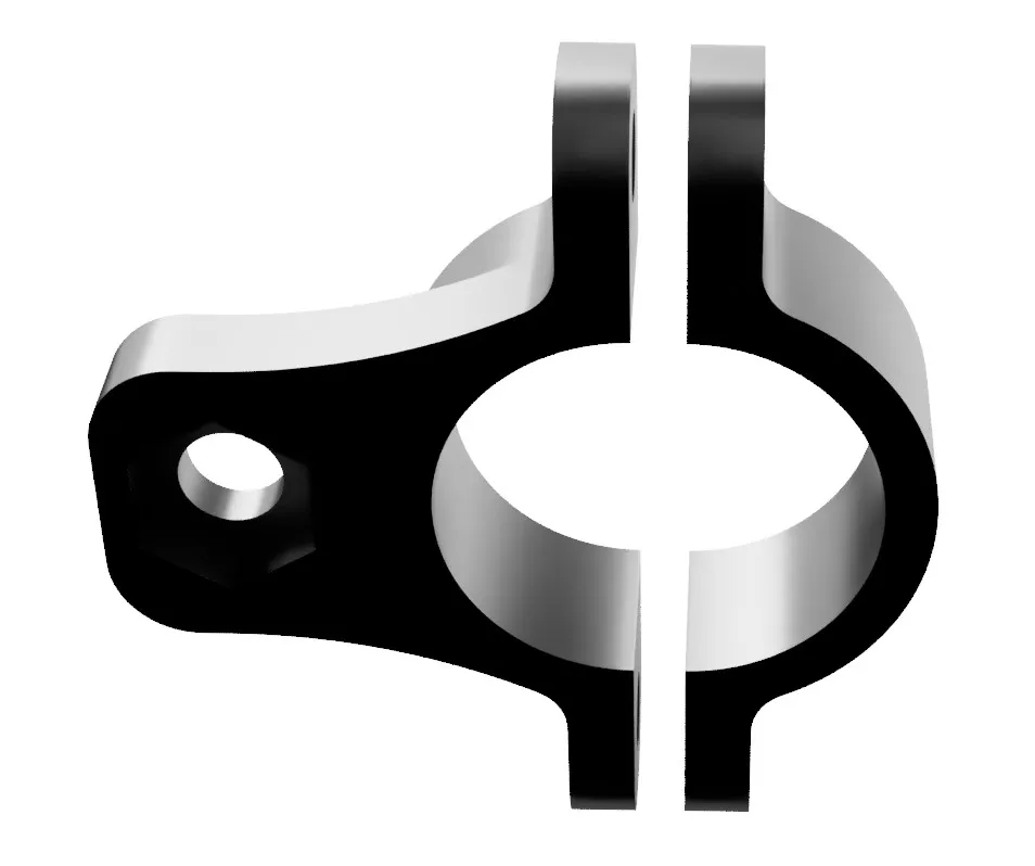 Vintage bike front lamp handlebar mount