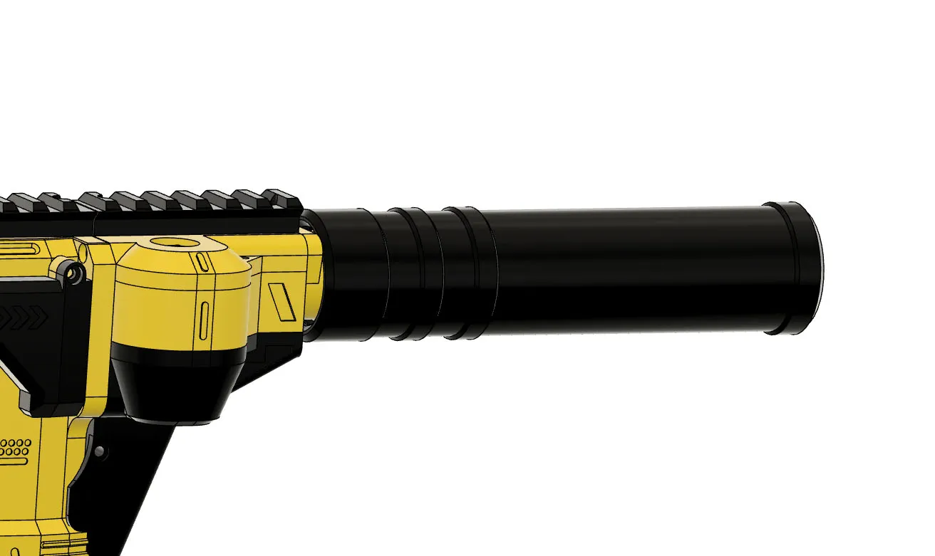 Tiêu đề Faux Suppressor for Gryphon Nerf Blaster - Có Thể Tháo Rời T