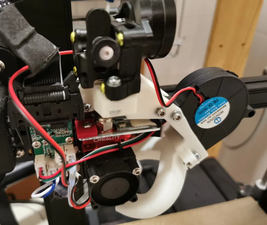 Tiêu đề Creality CR6 - Giá treo quạt Sherpa Mini và 5015 cùng ống g