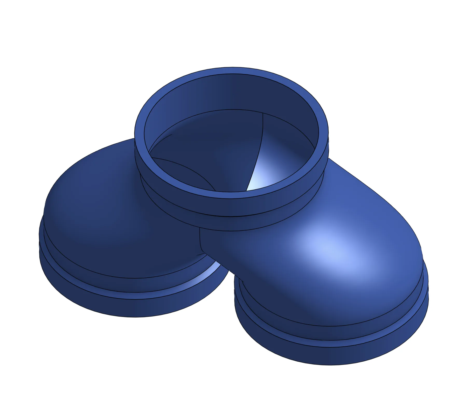 4in (4 inch) duct splitter