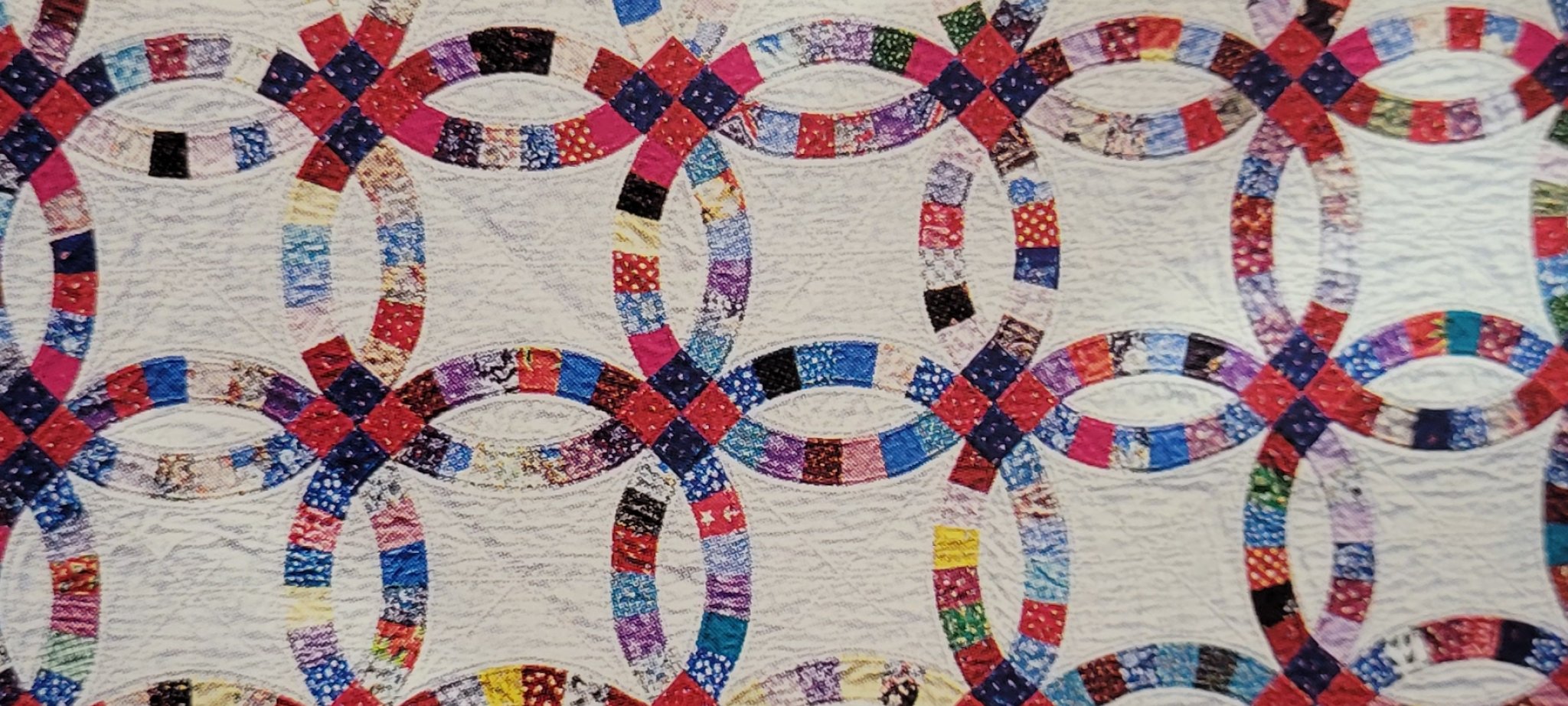 Khuôn Vải Cho Mẫu Chăn "Double Wedding Ring" Cỡ Em Bé