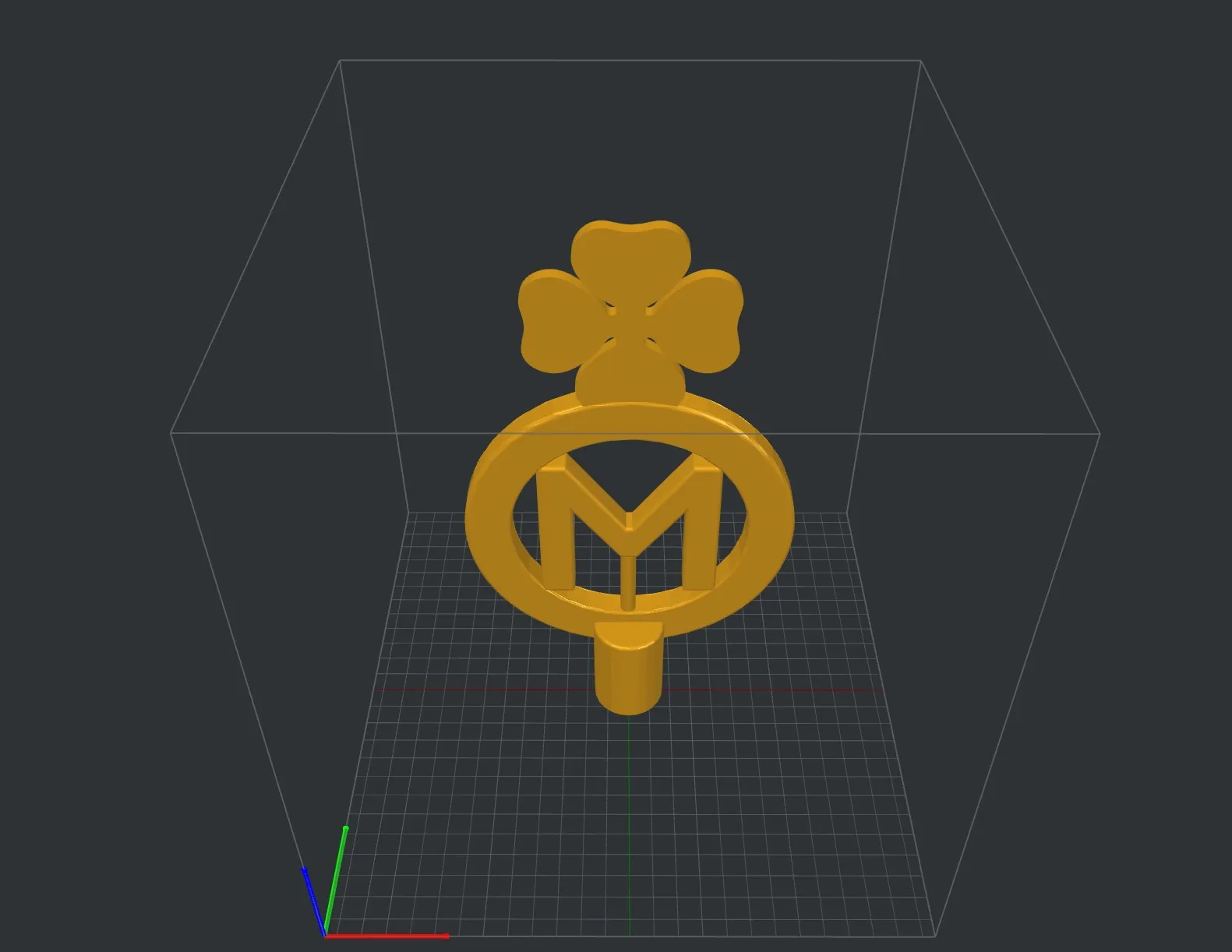 Huy Hiệu Chữ M May Mắn