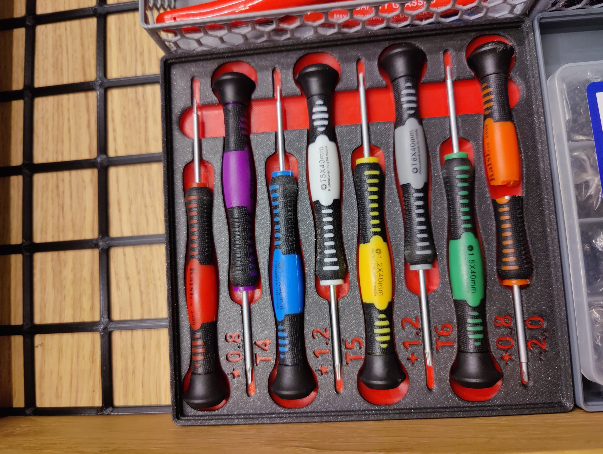 Gridfinity - Hộp đựng tua vít mini