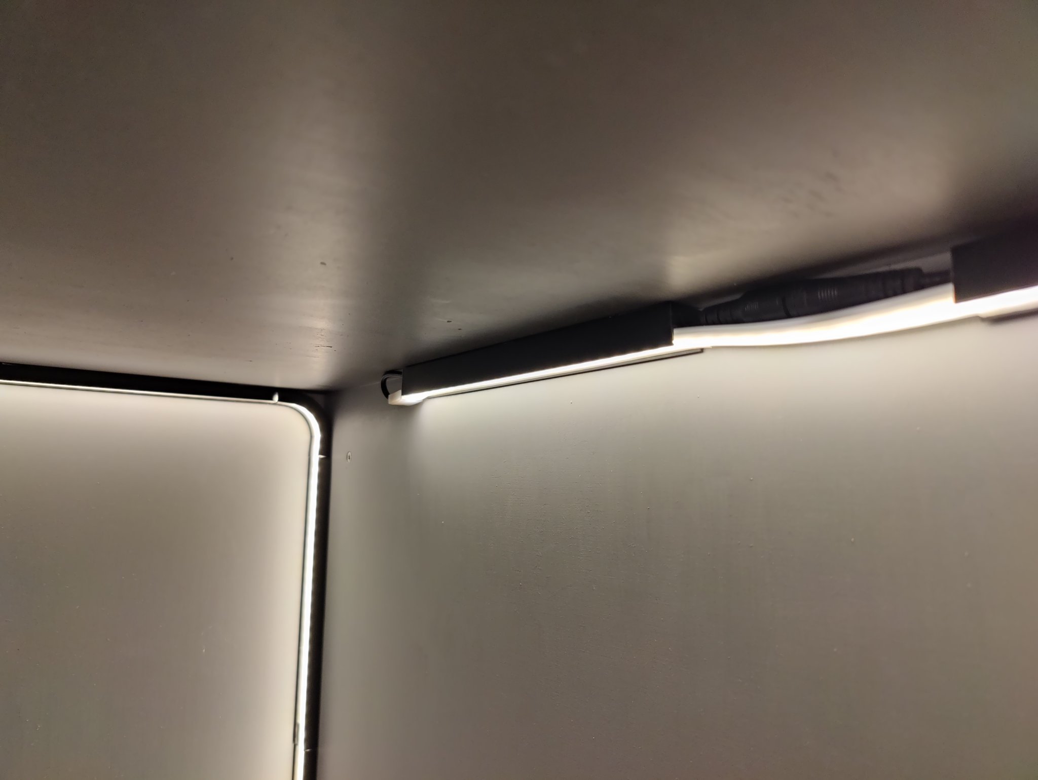 LED strip mount and diffuser