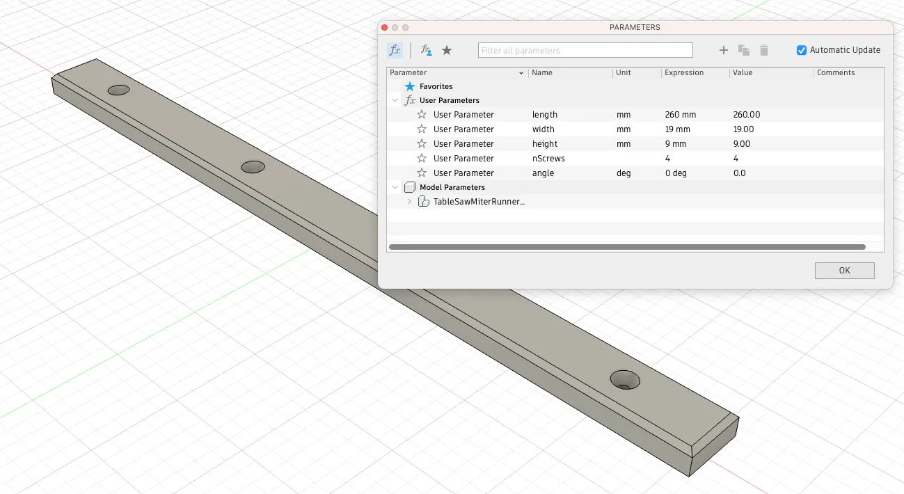 Thanh dẫn hướng miter cho máy cưa bàn Craftsman 315