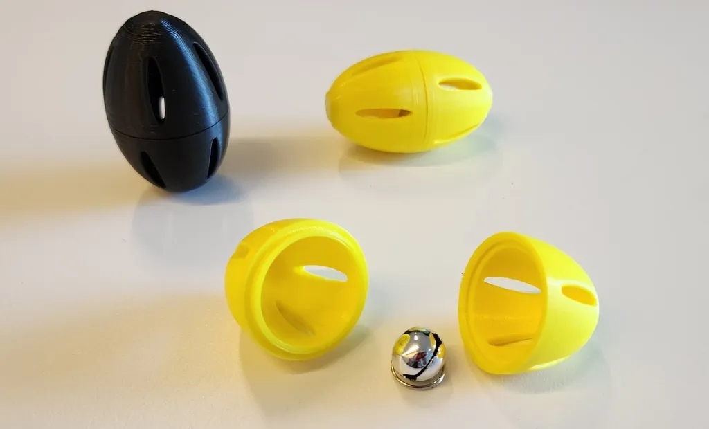 Snap fit cat bell toy