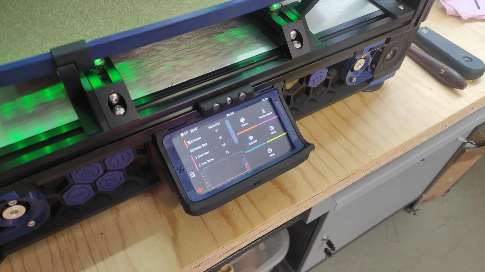 Voron 2.4 - Touch screen/Waveshare mount 4.3" - with hinge