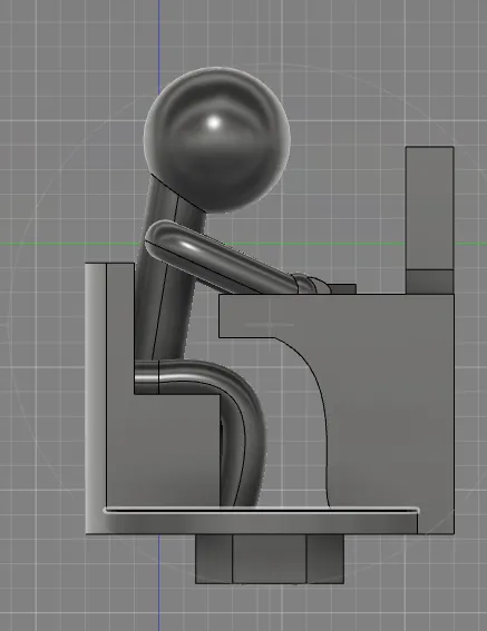 Hình người que ngồi máy tính