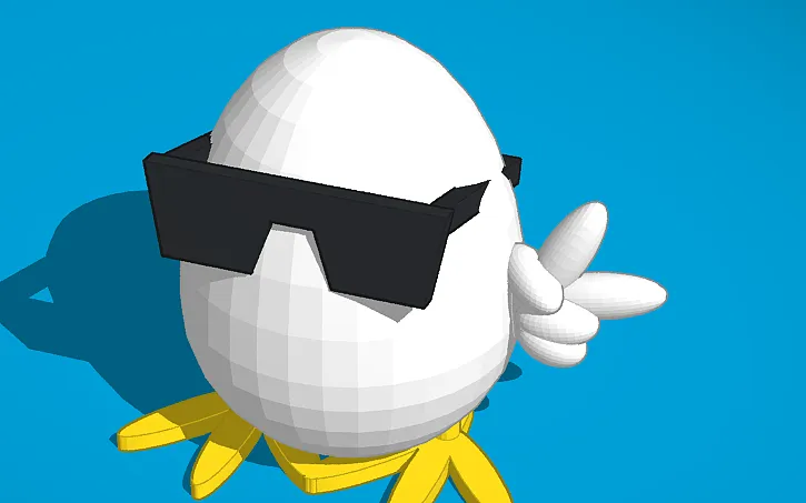 Tiêu đề Trứng mát Tóm tắt Quả trứng ngầu với chân và kính