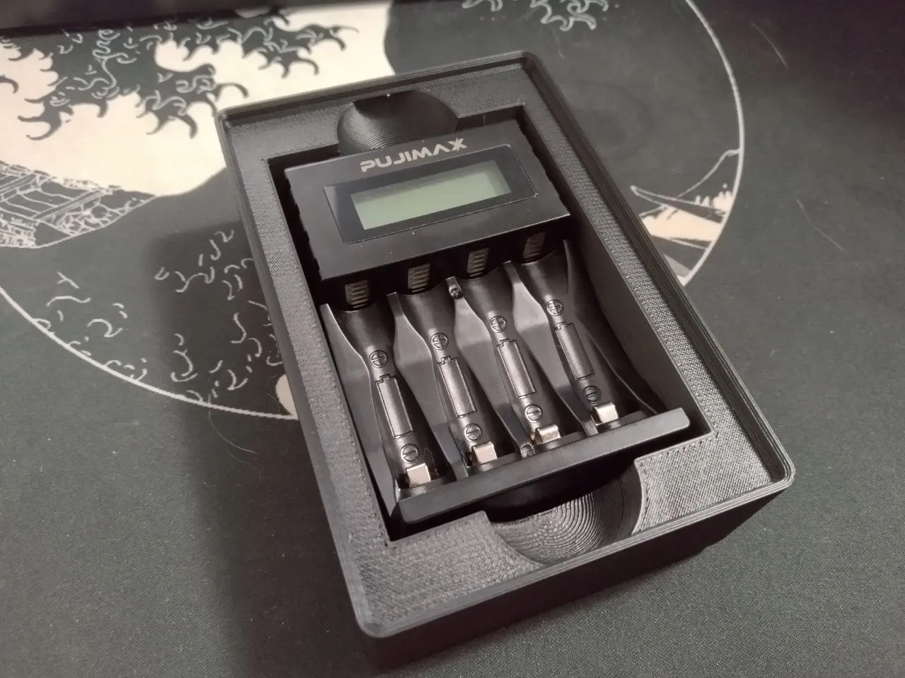 Kệ Sạc Pin Pujimax Gridfinity 2x3