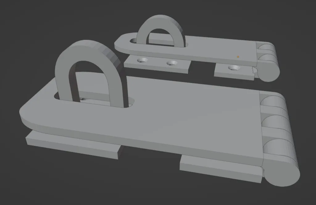 Bản lề khóa cửa - hai kích cỡ