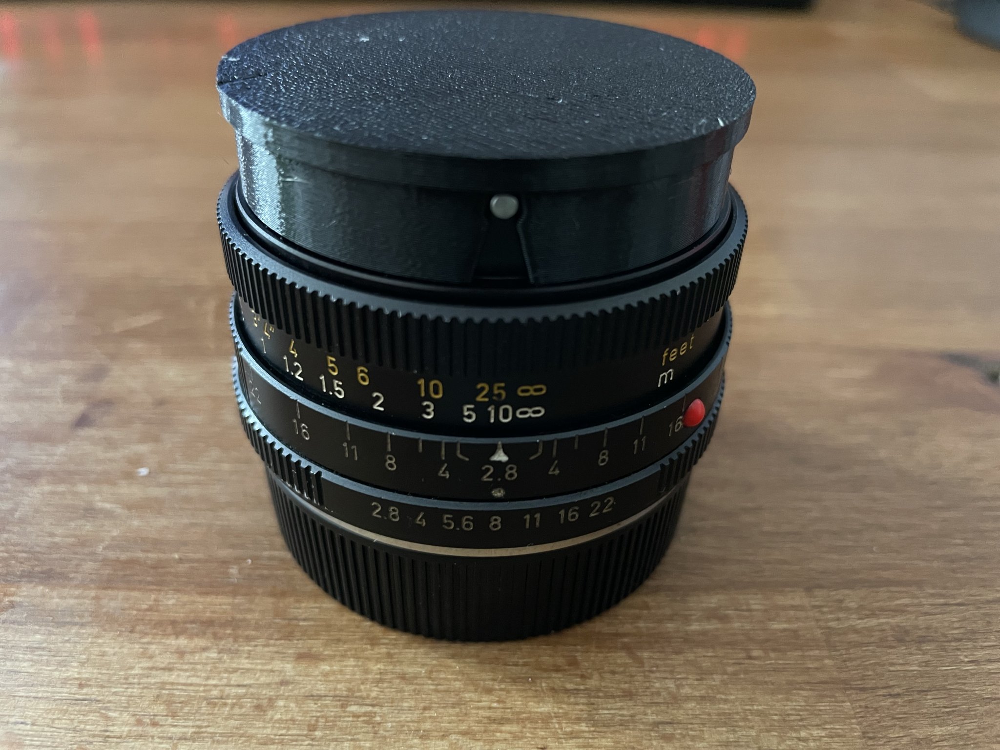 Tiêu đề Leica Leitz ELMARIT - R F28nắp ống kính 28mm Tóm tắt Au