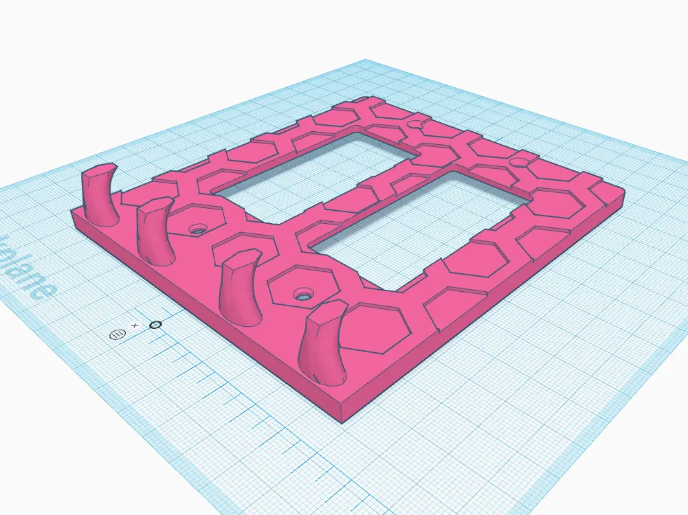 Tiêu đề Tấm ốp tường Decora 2 gang có móc chìa khóa hình lục