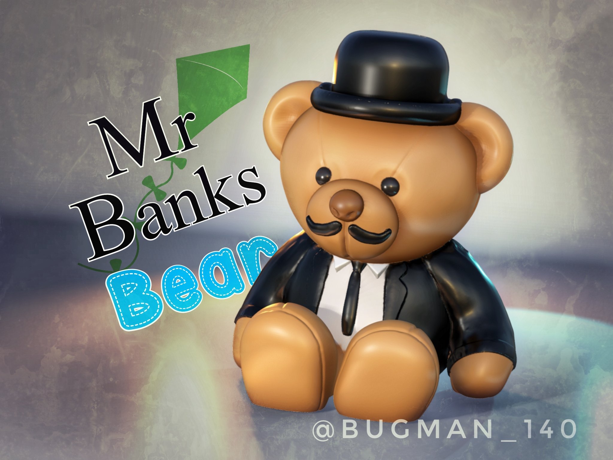 Tiêu đề Mr Banks Bear Tóm tắt Chú gấu hộp đựng tiền nhỏ nh