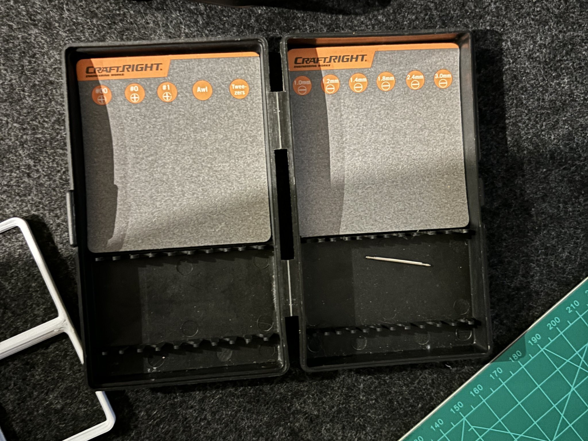 Tiêu đề Tua vít chính xác 11 chiếc Craftright - Gridfinity 3x2 Tóm t