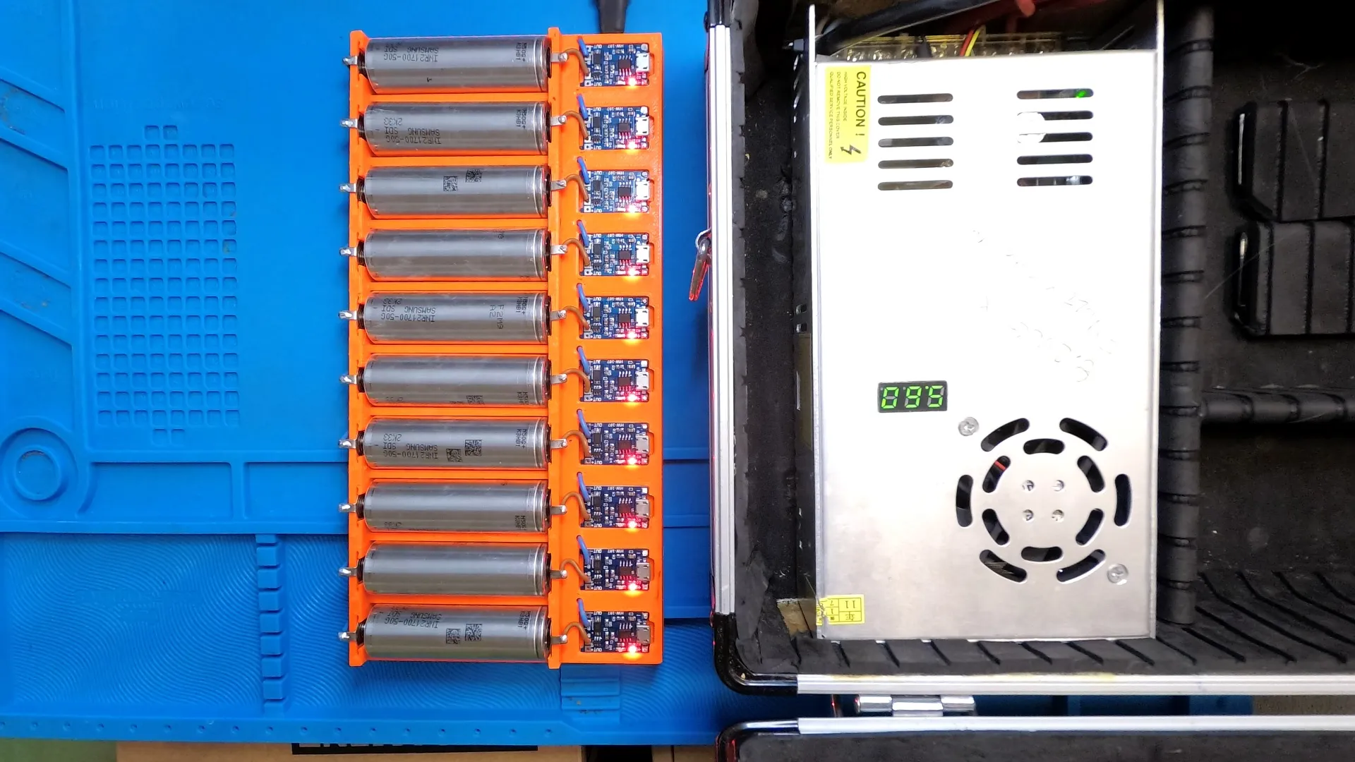 Tiêu đề TP 4056 1A 18650 21700 SẠC 10 cell Tổng hợp Củ sạc li-i