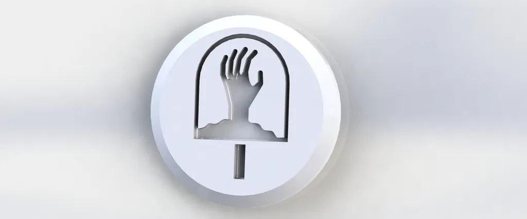 Tiêu đề Mã thông báo Zombie được đánh số 28mm Tóm tắt Token