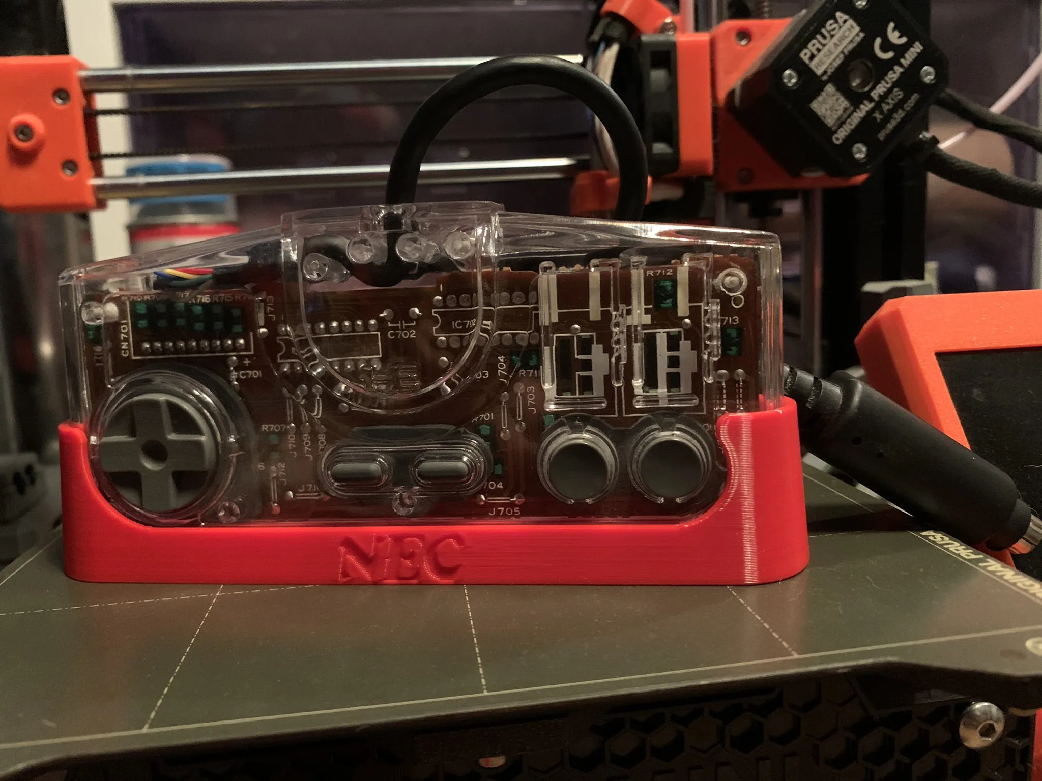 PC Engine Controller display stand (+cable holder)