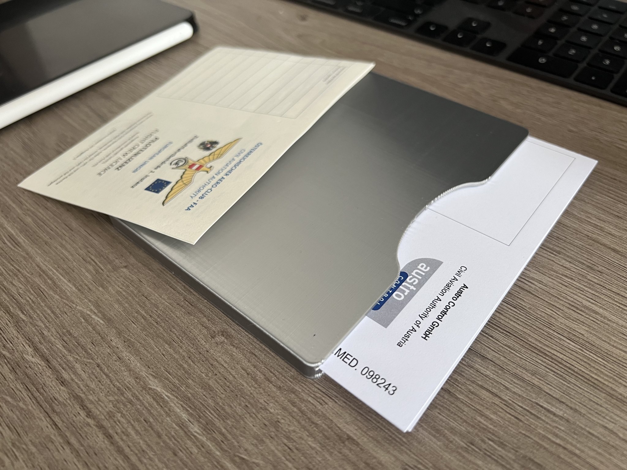 DIN A6 document cover/wallet