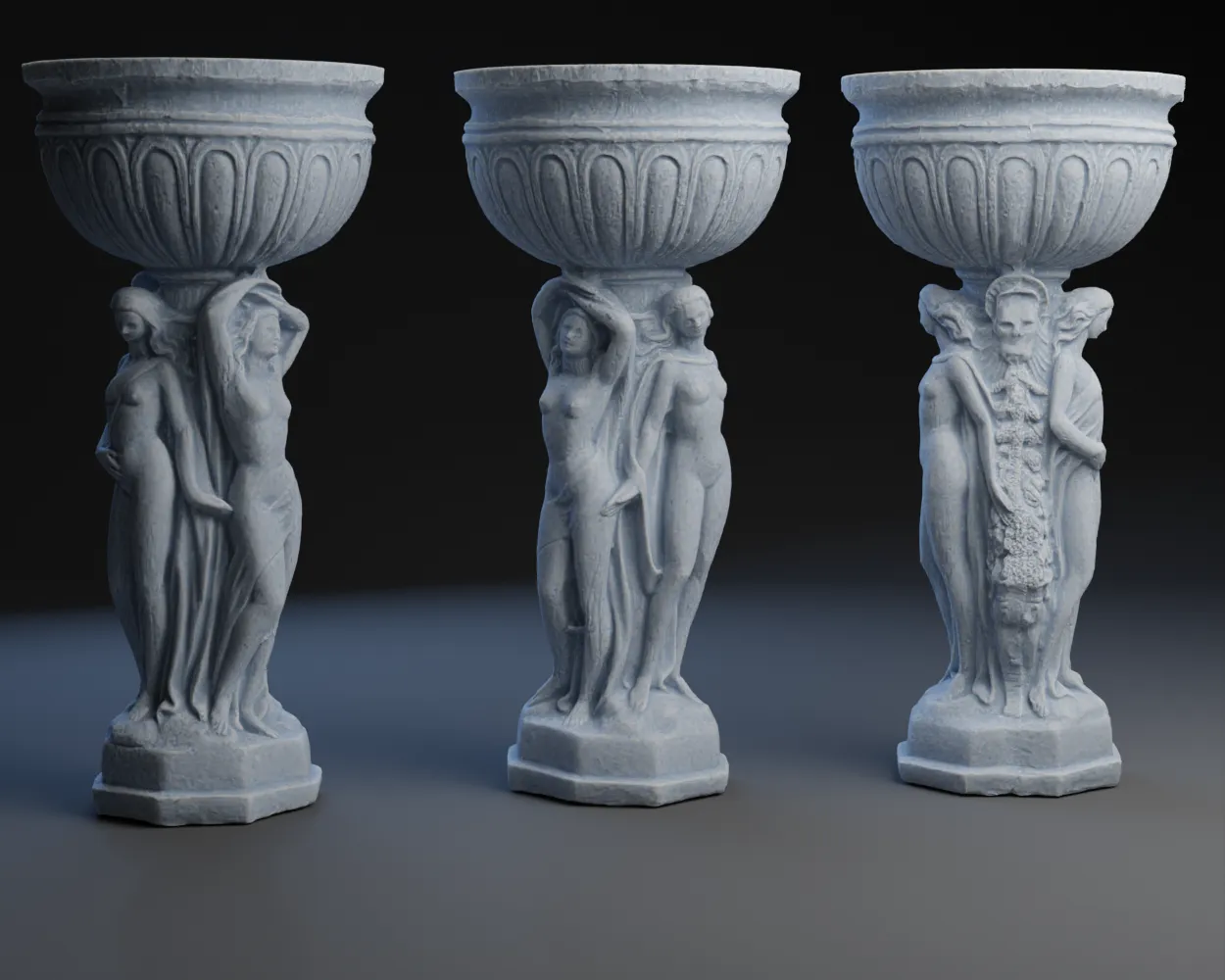 Tiêu đề Three Muses Goblet Vase Tóm tắt Chiếc cốc ba nàng thơ