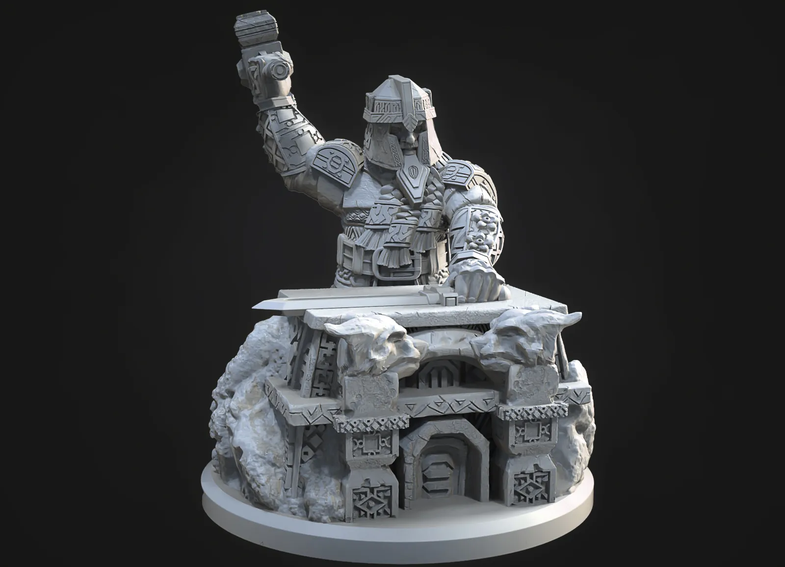 Tiêu đề Vị thần người lùn - Vị thần Durin Stoneheart - Kickstar